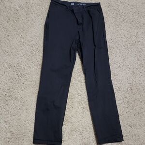 Lee Black Chinos Comfortable Straight Leg